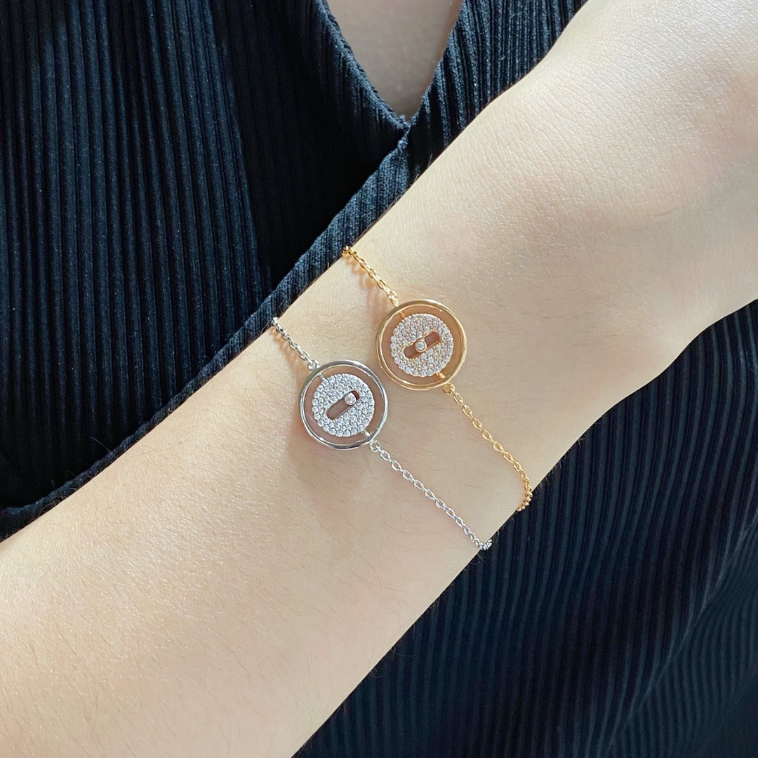 [Eterna Jewels]LUCKY MOVE DIAMOND PAVED BRACELET
