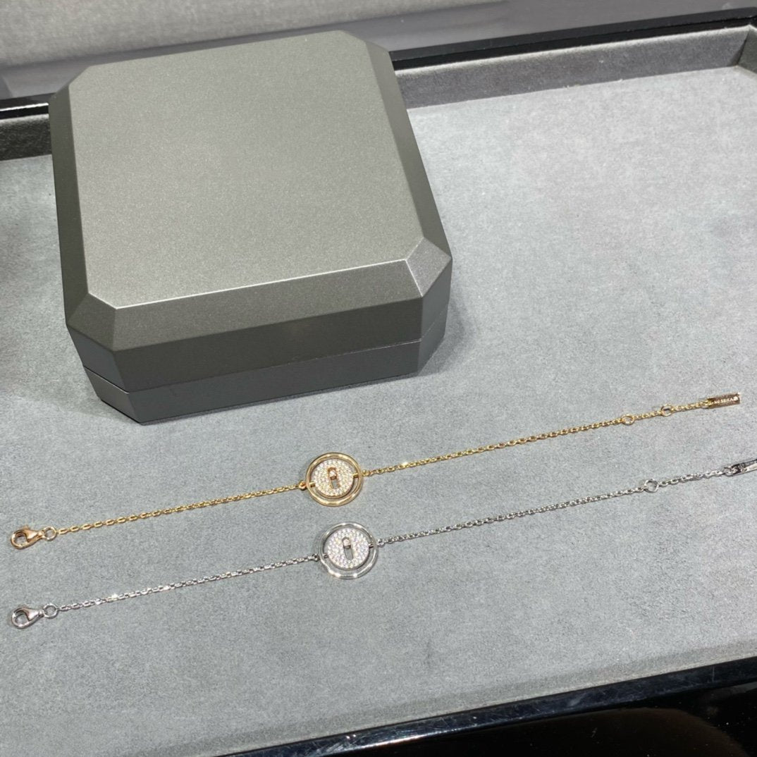 [Eterna Jewels]LUCKY MOVE DIAMOND PAVED BRACELET