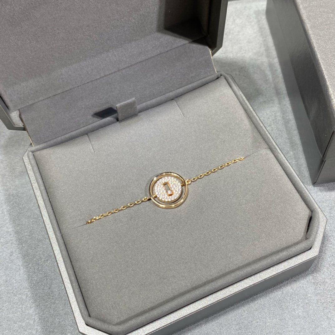 [Eterna Jewels]LUCKY MOVE DIAMOND PAVED BRACELET