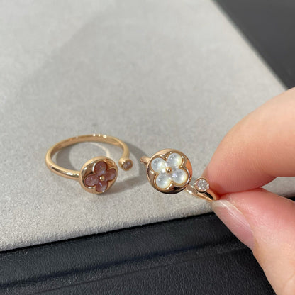 [Eterna Jewels]SUN 1 DIAMOND PINK MOP RING