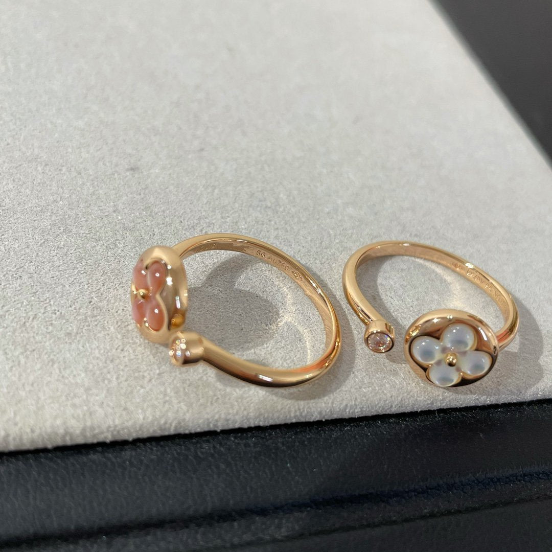 [Eterna Jewels]SUN 1 DIAMOND PINK MOP RING
