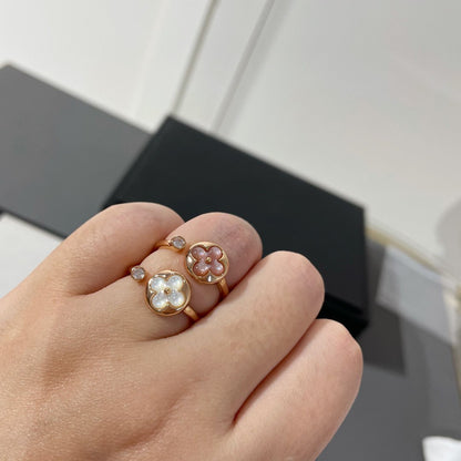 [Eterna Jewels]SUN 1 DIAMOND PINK MOP RING