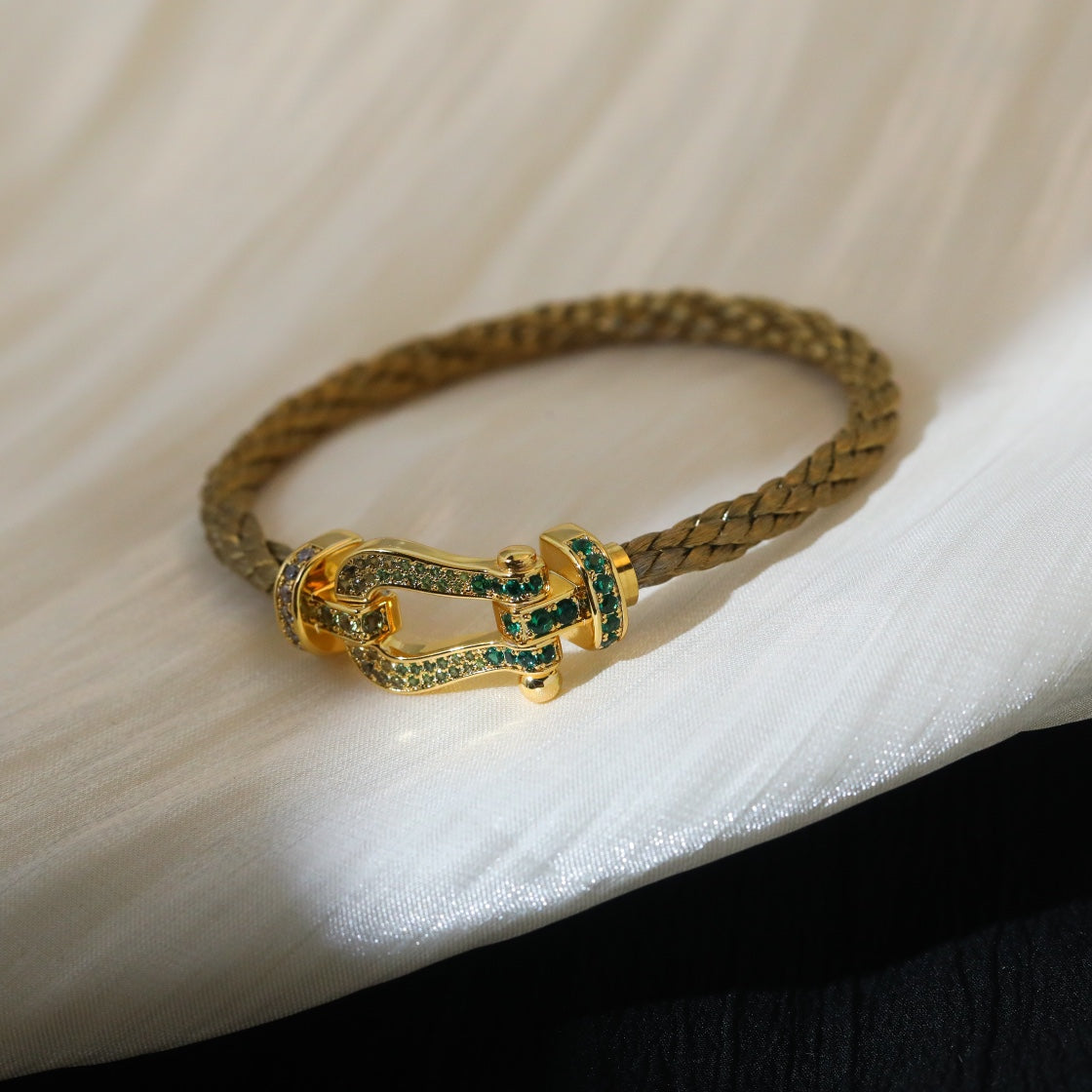[Eterna Jewels]FORCE 10 GOLD GREEN DIAMOND PAVED