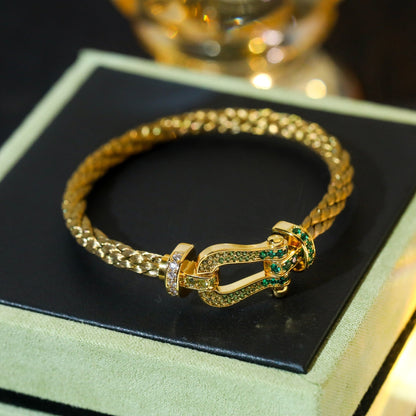[Eterna Jewels]FORCE 10 GOLD GREEN DIAMOND PAVED