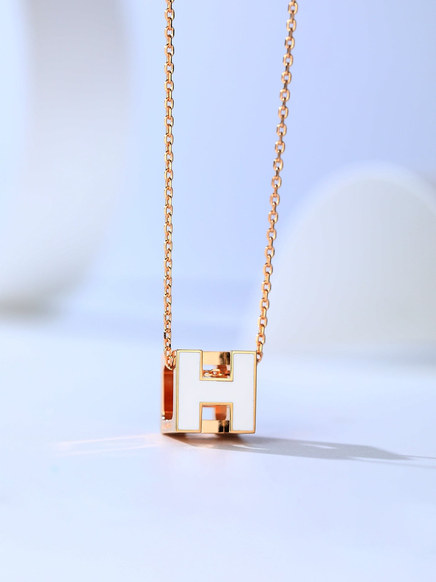 [Eterna Jewels]H CAGE PINK GOLD NECKLACE