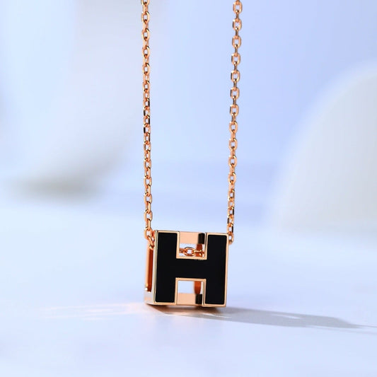 [Eterna Jewels]H CAGE PINK GOLD NECKLACE