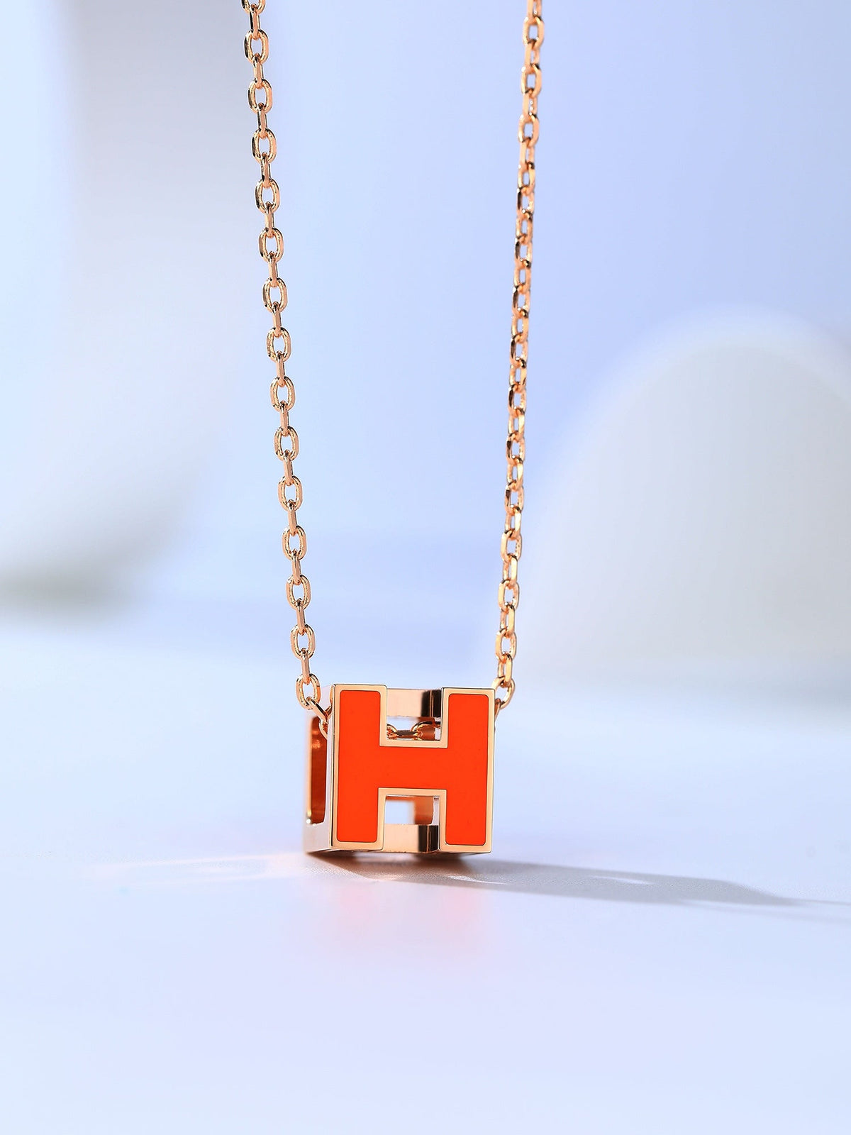 [Eterna Jewels]H CAGE PINK GOLD NECKLACE