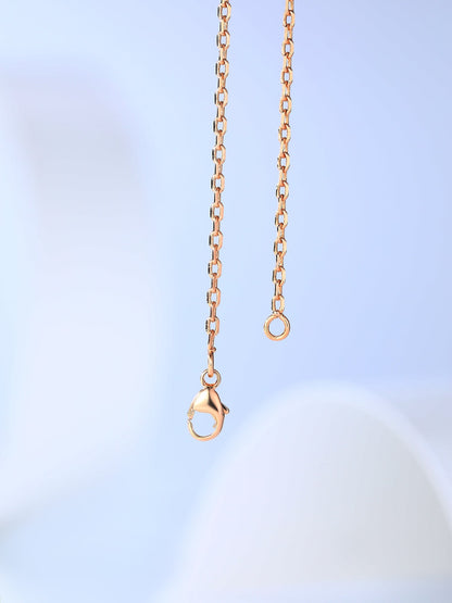 [Eterna Jewels]H CAGE PINK GOLD NECKLACE