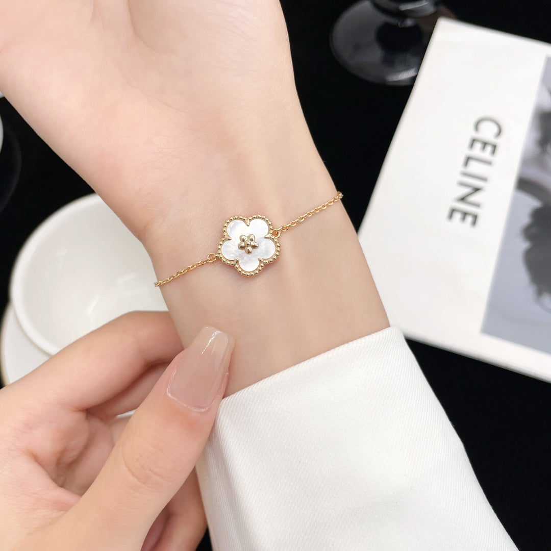 [Eterna Jewels]LUCKY SPRING ROSE GOLD MOP BRACELET