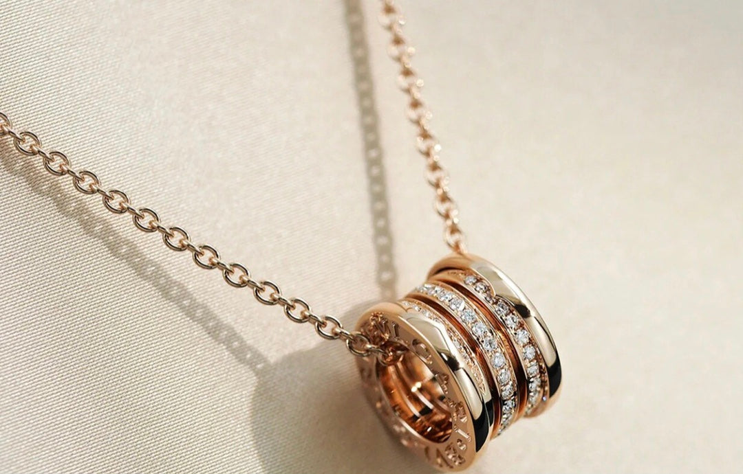 [Eterna Jewels]ZERO 1 PINK GOLD DIAMOND NECKLACE