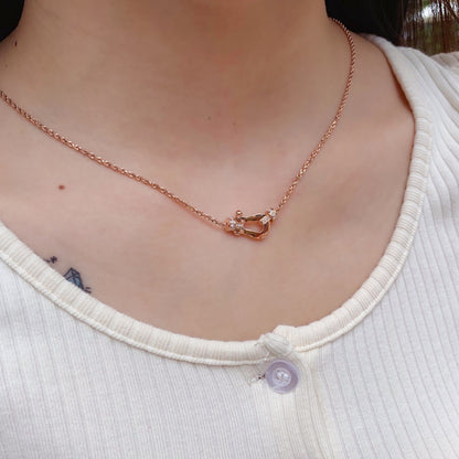 [Eterna Jewels]FORCE 10 PINK GOLD DIAMOND NECKLACE