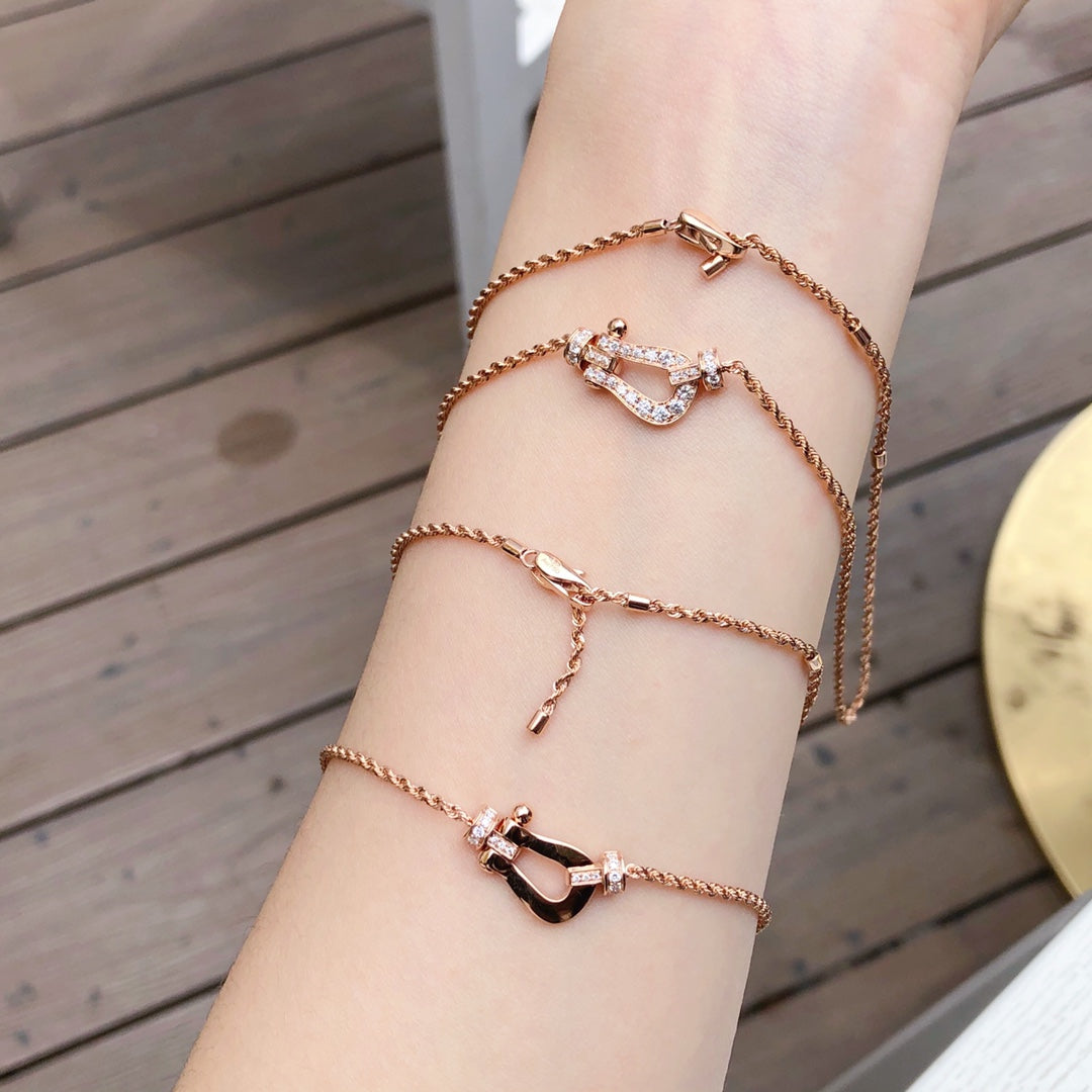 [Eterna Jewels]FORCE 10 PINK GOLD DIAMOND NECKLACE