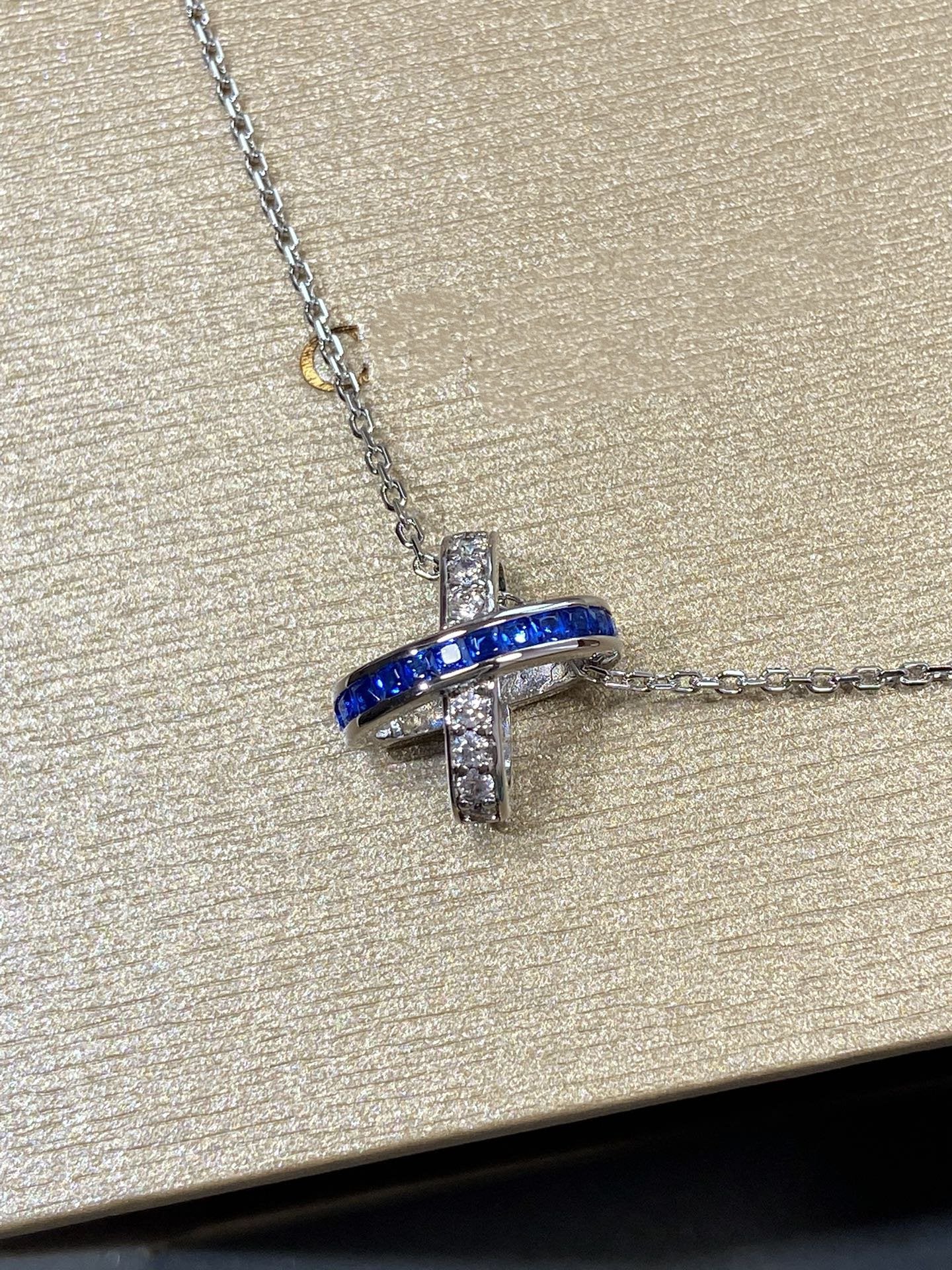 [Eterna Jewels]LIENS DIAMOND SILVER NECKLACE