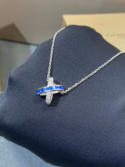 [Eterna Jewels]LIENS DIAMOND SILVER NECKLACE