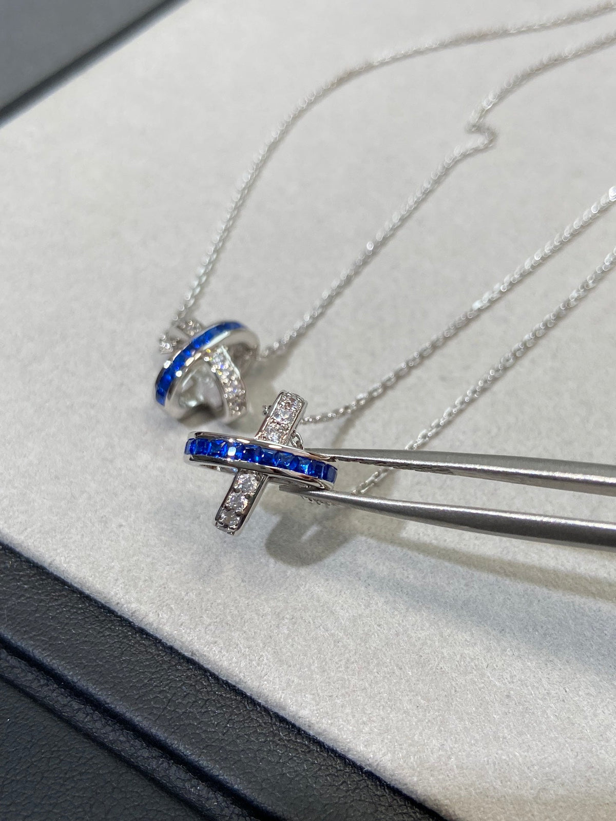 [Eterna Jewels]LIENS DIAMOND SILVER NECKLACE