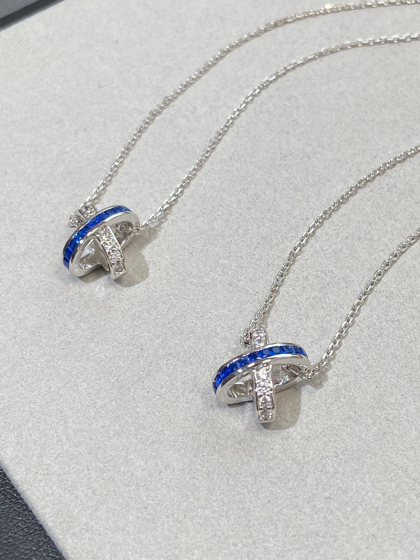 [Eterna Jewels]LIENS DIAMOND SILVER NECKLACE