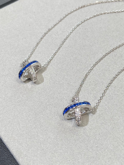 [Eterna Jewels]LIENS DIAMOND SILVER NECKLACE