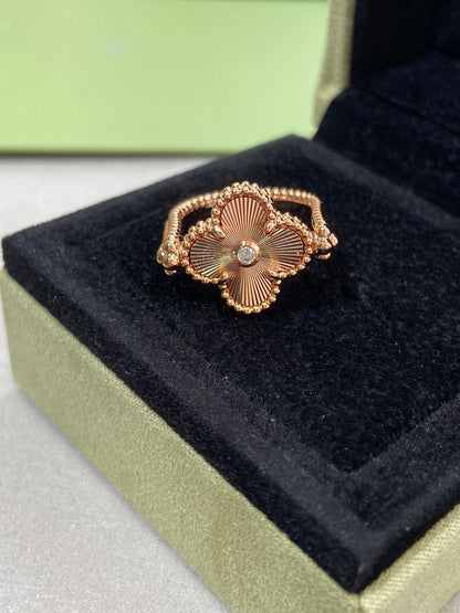 [Eterna Jewels]CLOVER RIVERSIBLE ROSE GOLD RING