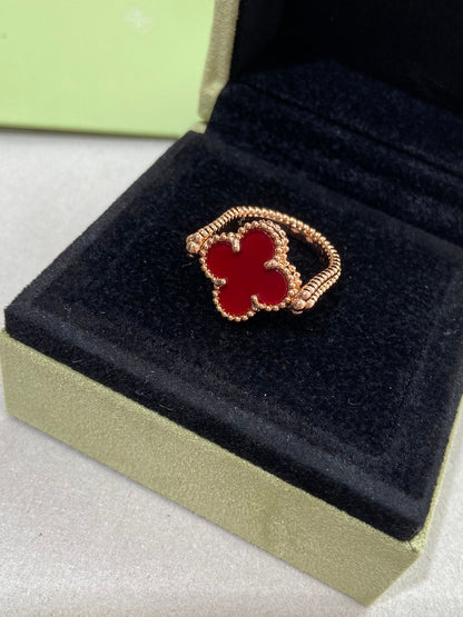 [Eterna Jewels]CLOVER RIVERSIBLE ROSE GOLD RING