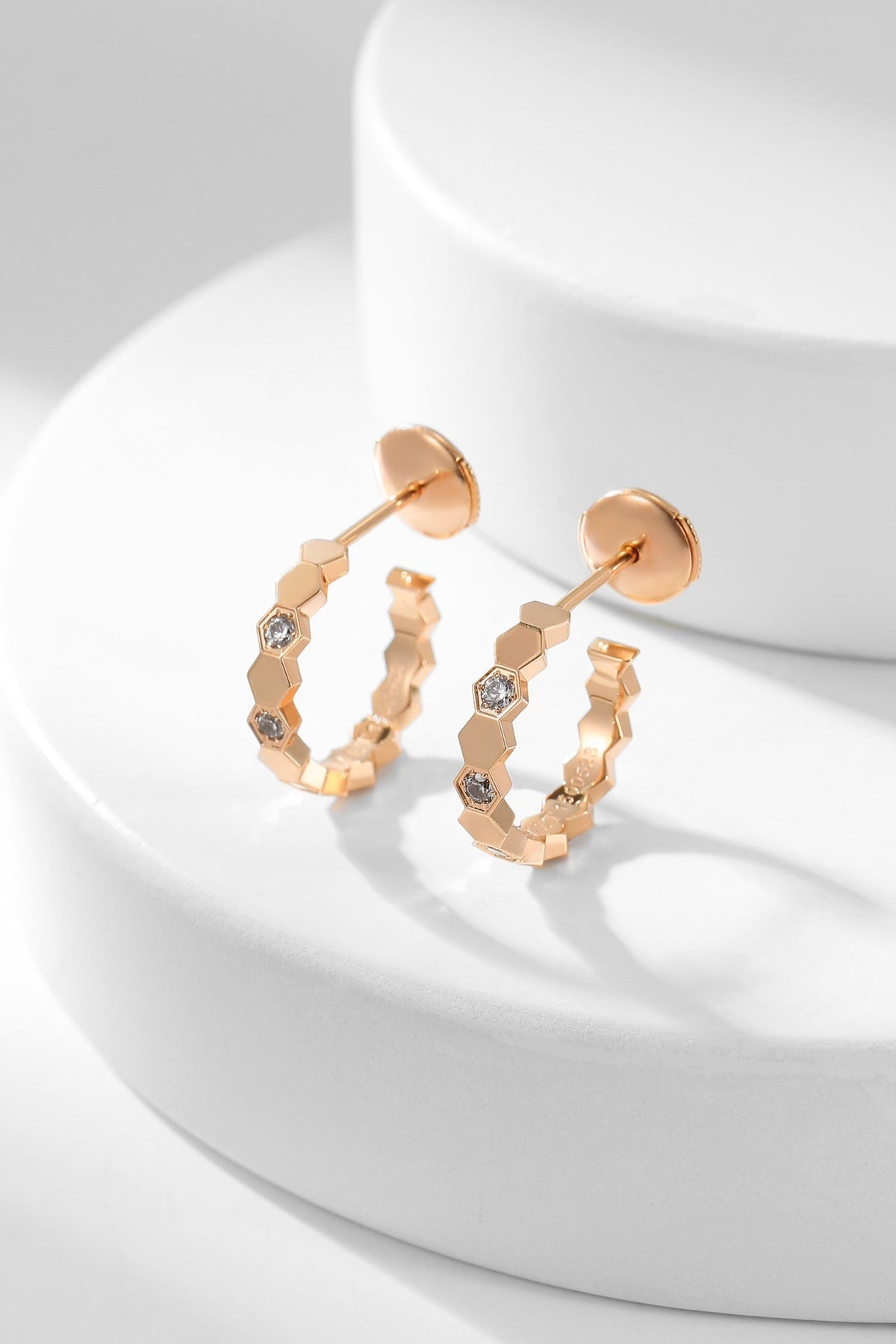 [Eterna Jewels]BEE LOVE DIAMOND HOOP EARRINGS