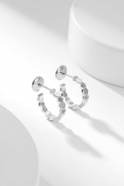 [Eterna Jewels]BEE LOVE DIAMOND HOOP EARRINGS