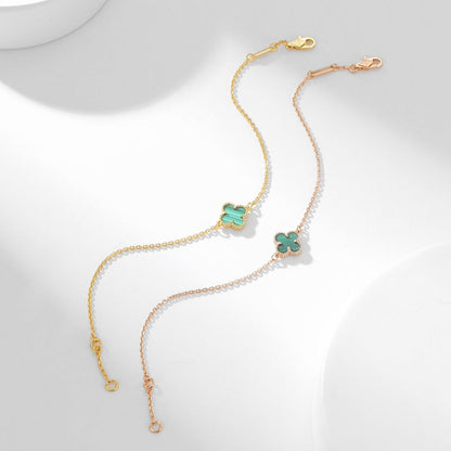 [Eterna Jewels]CLOVER BRACELET MALACHITE 1 MOTIF