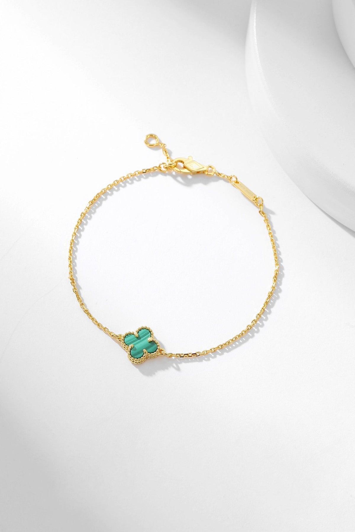 [Eterna Jewels]CLOVER BRACELET MALACHITE 1 MOTIF