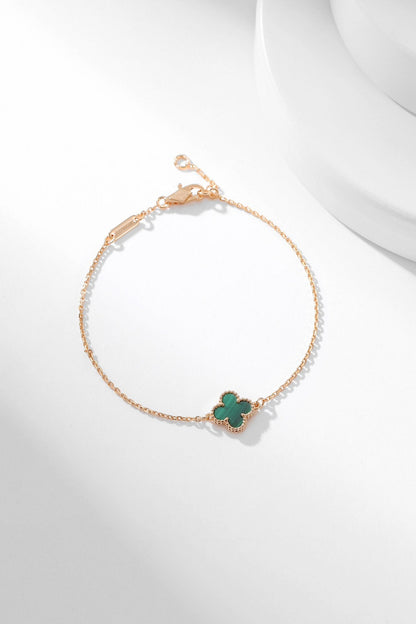 [Eterna Jewels]CLOVER BRACELET MALACHITE 1 MOTIF