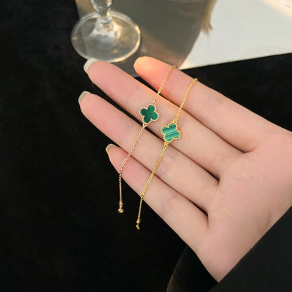 [Eterna Jewels]CLOVER BRACELET MALACHITE 1 MOTIF