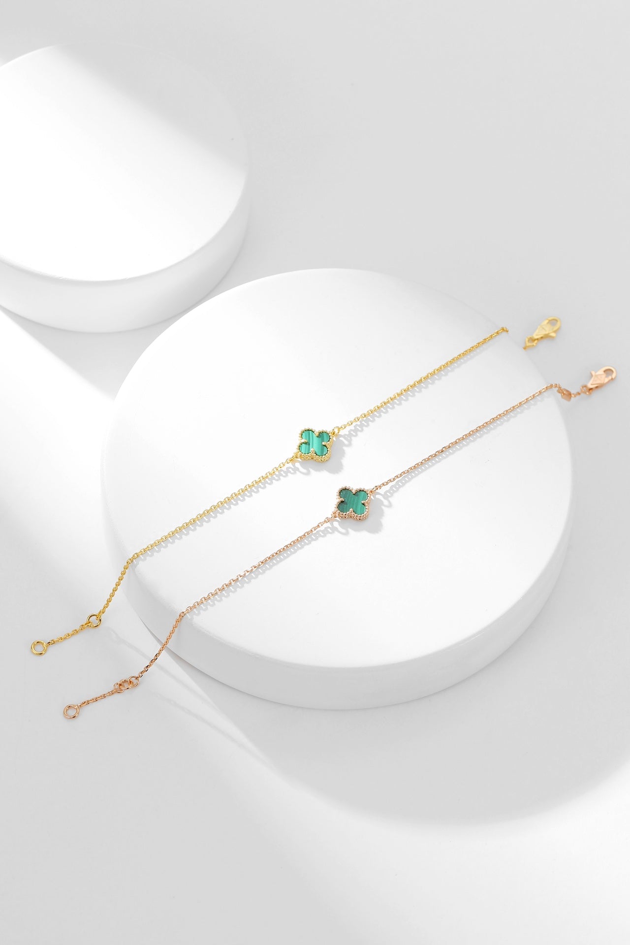 [Eterna Jewels]CLOVER BRACELET MALACHITE 1 MOTIF