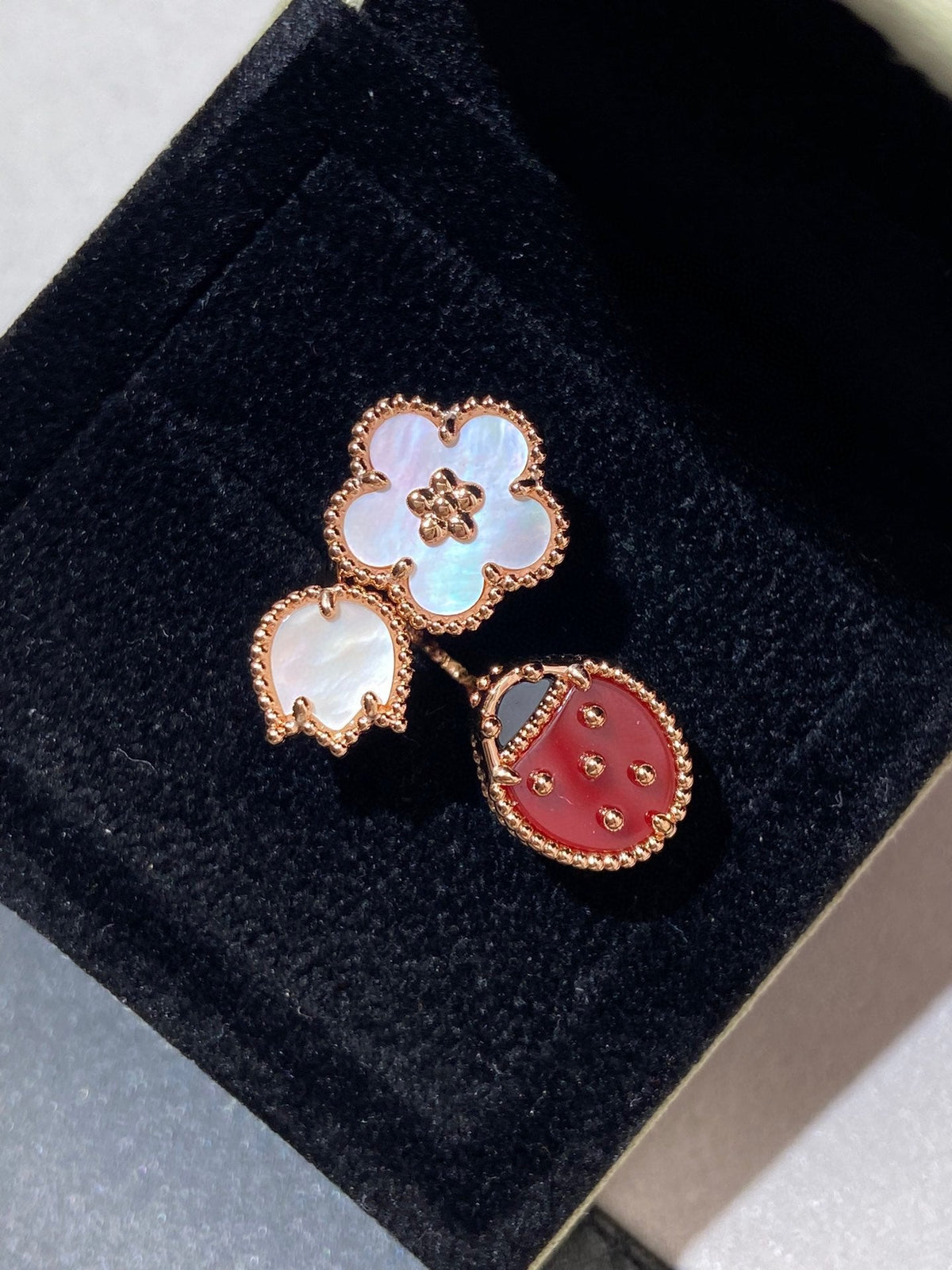 [Eterna Jewels]LUCKY 3 MOTIF ROSE GOLD RING