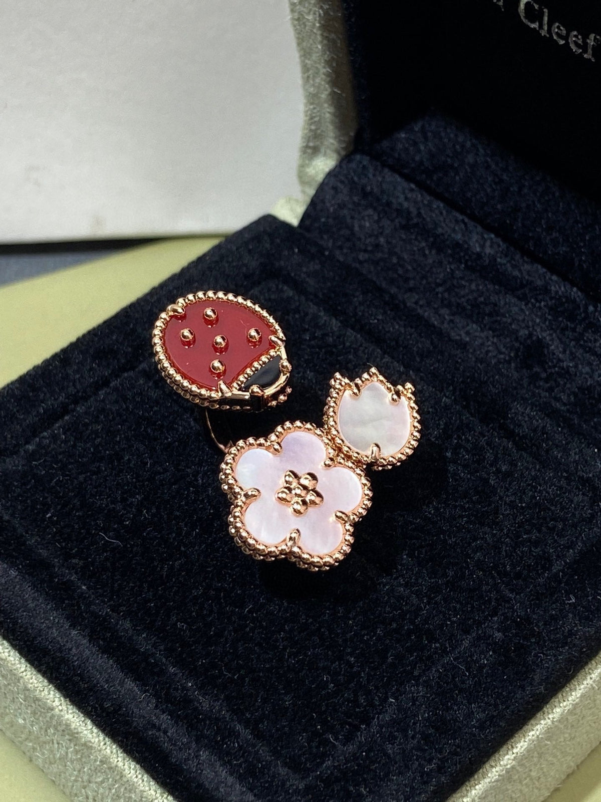 [Eterna Jewels]LUCKY 3 MOTIF ROSE GOLD RING