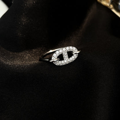 [Eterna Jewels]RONDE SMALL SILVER DIAMOND RING