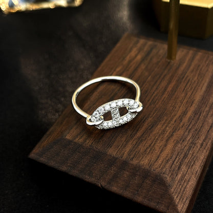 [Eterna Jewels]RONDE SMALL SILVER DIAMOND RING