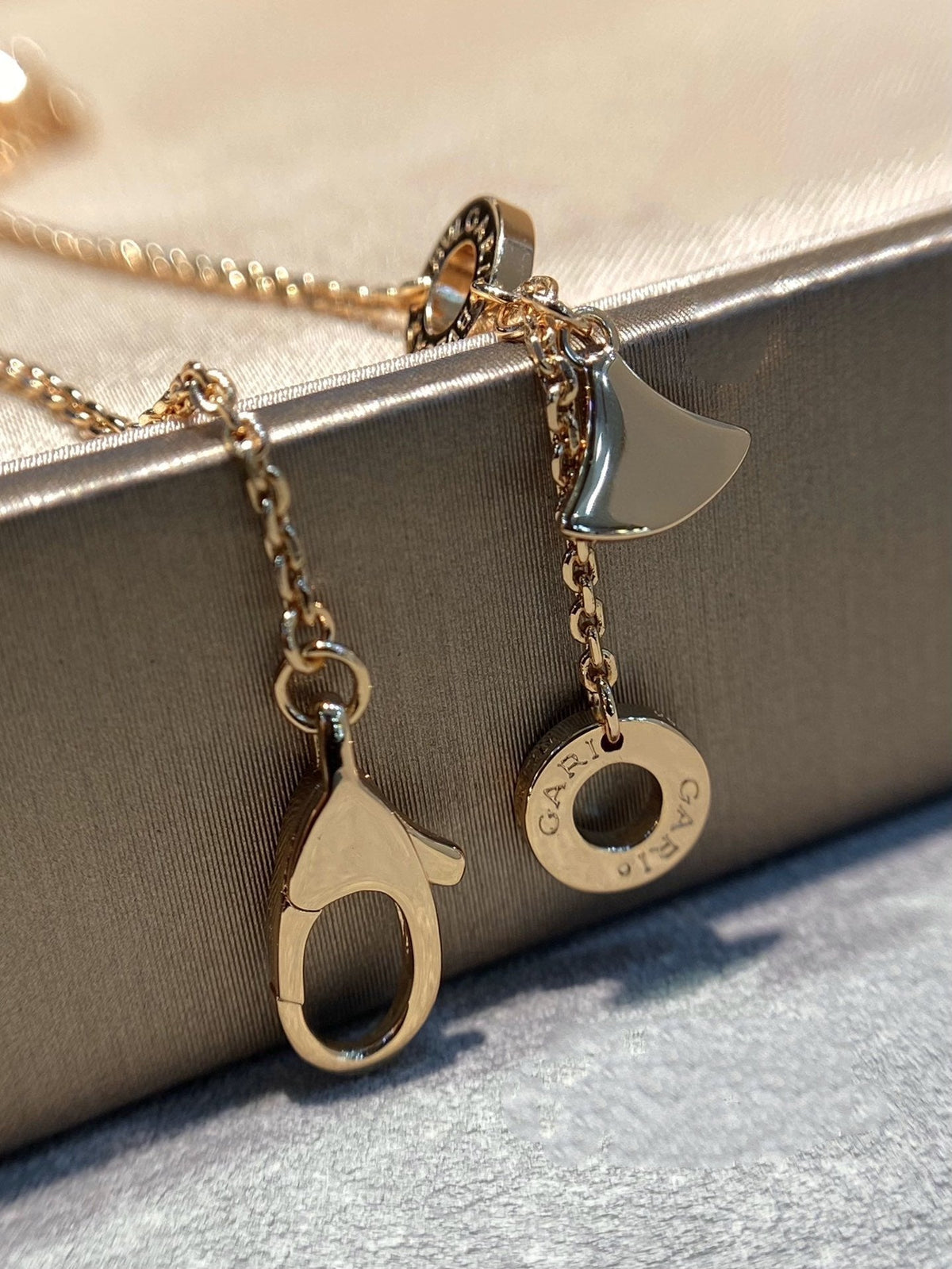 [Eterna Jewels]DREAM MOP DIAMOND PAVED PINK GOLD NECKLACE
