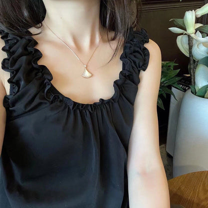 [Eterna Jewels]DREAM MOP DIAMOND PAVED PINK GOLD NECKLACE