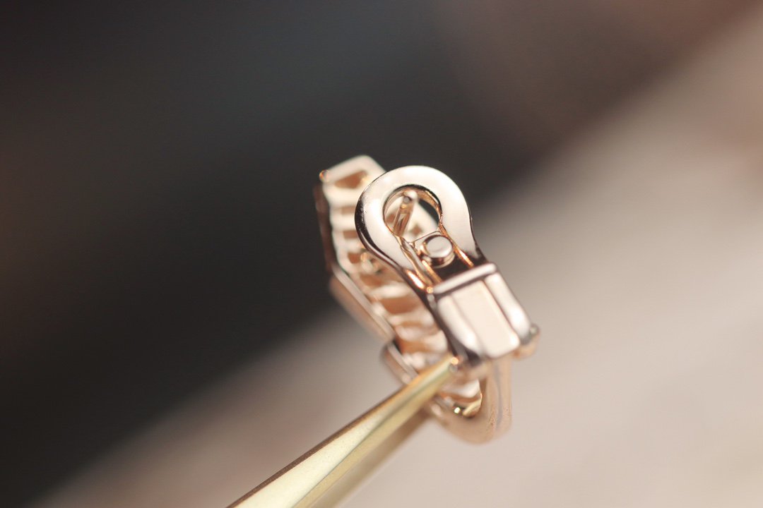[Eterna Jewels]SERPENT PINK GOLD DIAMOND EARRINGS