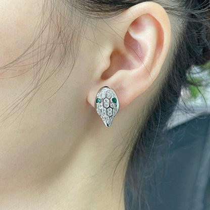 [Eterna Jewels]SERPENT DIAMOND STUD EARRINGS