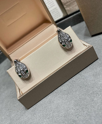 [Eterna Jewels]SERPENT DIAMOND STUD EARRINGS