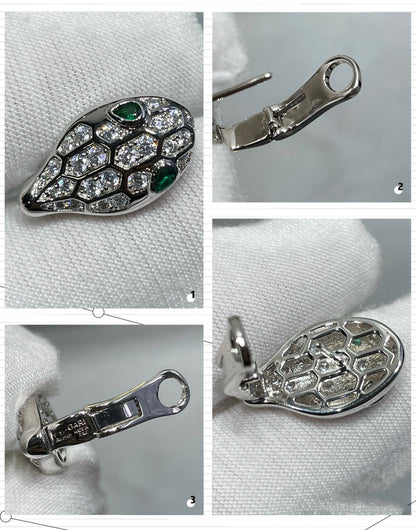 [Eterna Jewels]SERPENT DIAMOND STUD EARRINGS