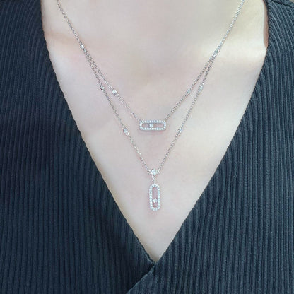 [Eterna Jewels]MOVE 2 ROW DIAMOND NECKLACE