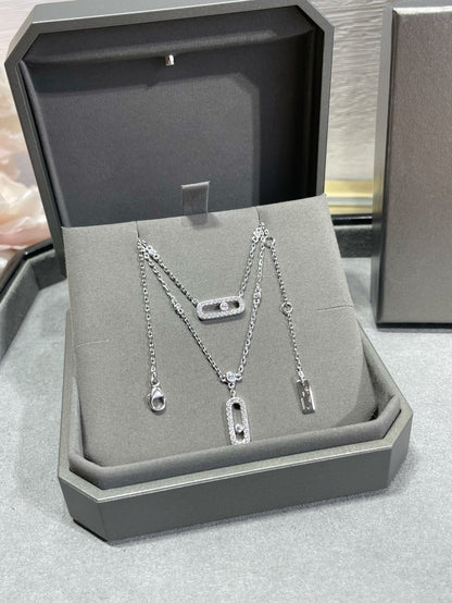 [Eterna Jewels]MOVE 2 ROW DIAMOND NECKLACE