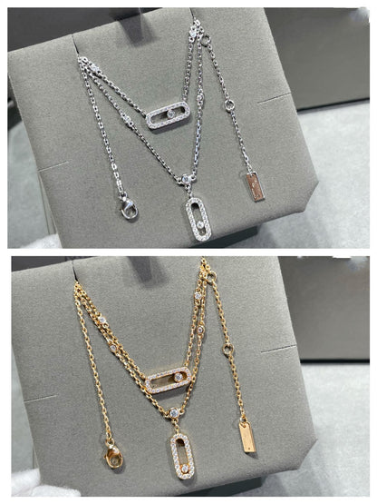 [Eterna Jewels]MOVE 2 ROW DIAMOND NECKLACE