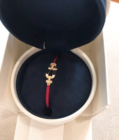 [Eterna Jewels]FORCE 10 HALF DIAMOND PINK GOLD RED CORDERI LARGE AND MEDIUM MODEL