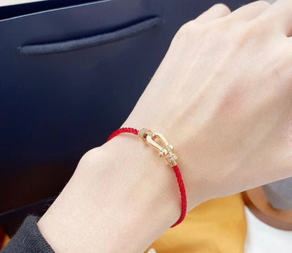 [Eterna Jewels]FORCE 10 HALF DIAMOND PINK GOLD RED CORDERI LARGE AND MEDIUM MODEL