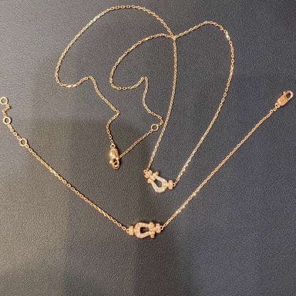 [Eterna Jewels]FORCE 10 DIAMOND PINK GOLD NECKLACE MINI MODEL