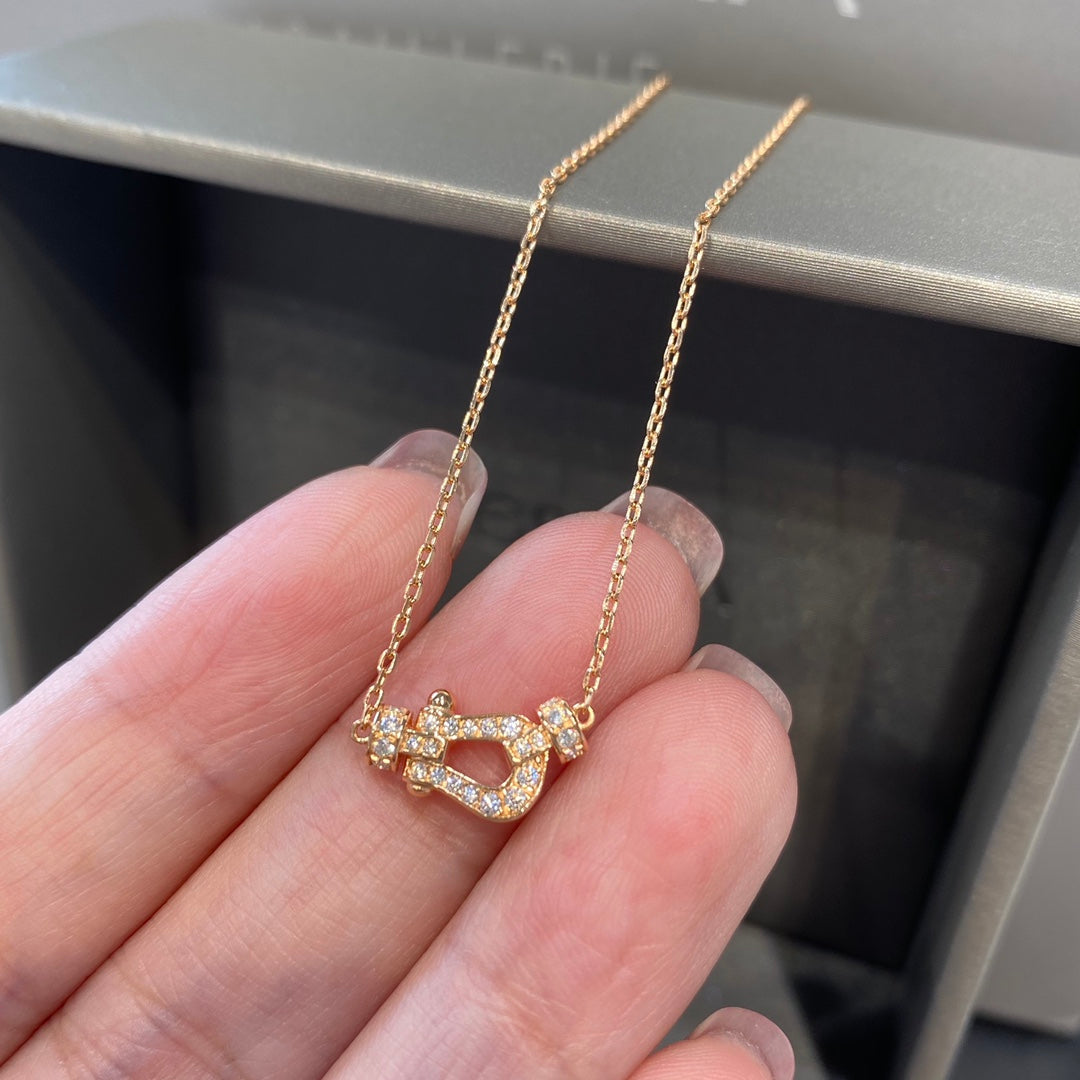 [Eterna Jewels]FORCE 10 DIAMOND PINK GOLD NECKLACE MINI MODEL