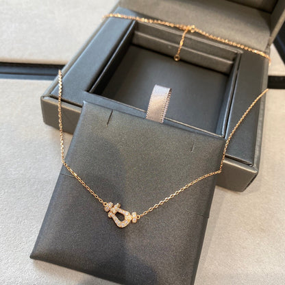 [Eterna Jewels]FORCE 10 DIAMOND PINK GOLD NECKLACE MINI MODEL