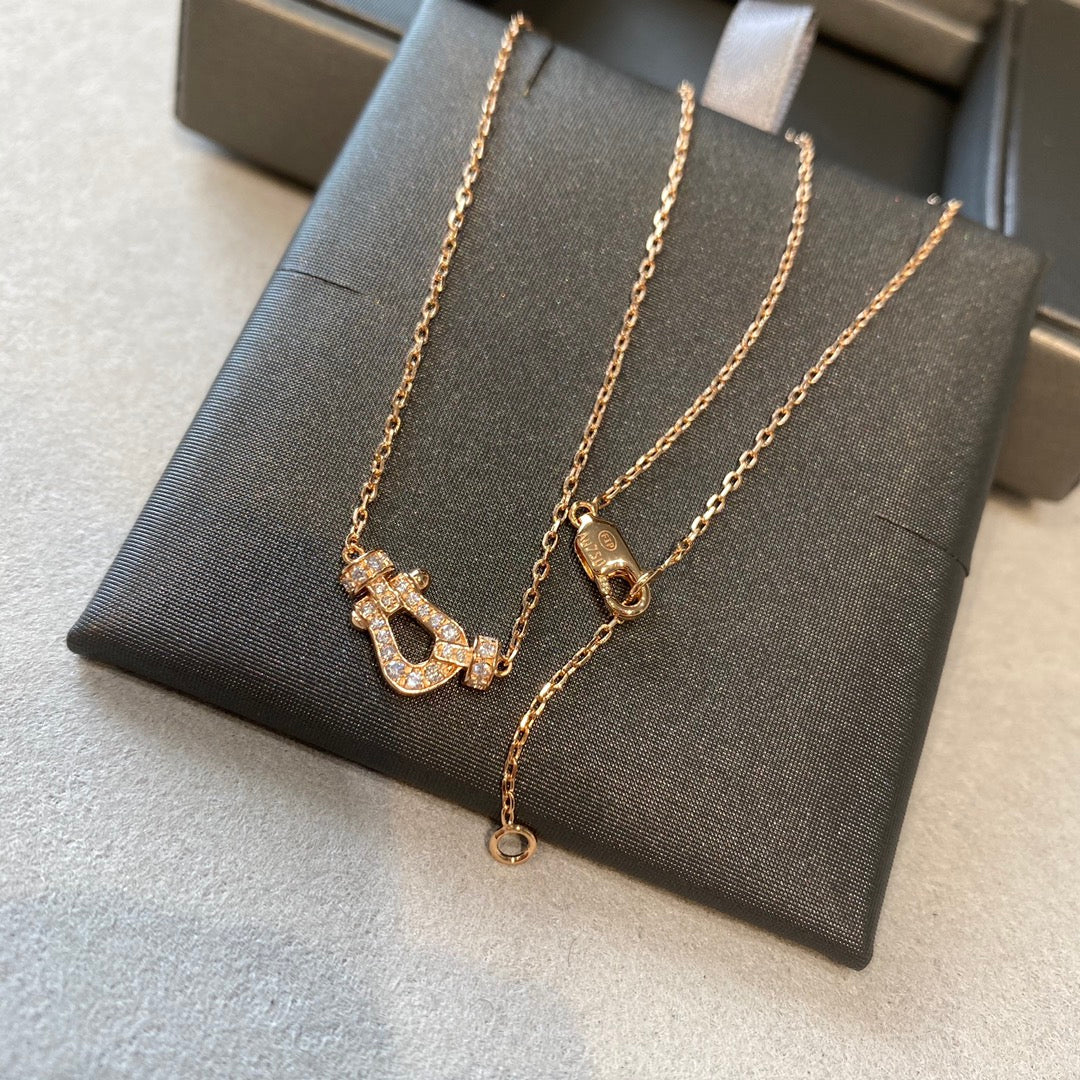 [Eterna Jewels]FORCE 10 DIAMOND PINK GOLD NECKLACE MINI MODEL