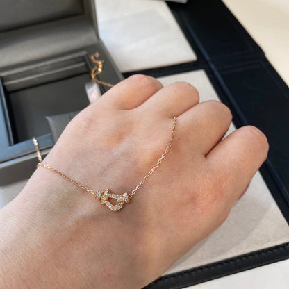 [Eterna Jewels]FORCE 10 DIAMOND PINK GOLD NECKLACE MINI MODEL